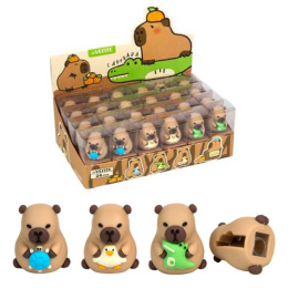Точилка пластик 1 отверстие с контейнером Devente Capybara 8031414