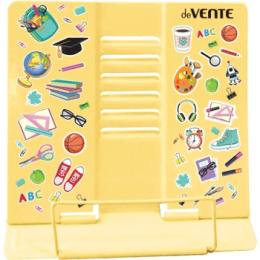 Подставка для книг Devente Back to School, металлическая окрашенная, песочно-желтая 8063010