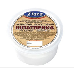 Шпатлевка по дереву акриловая Zlata махагон 0,4кг Zlata