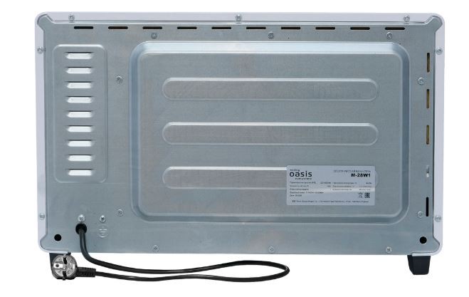 Духовка электрическая 28л, 1400Вт, белый Oasis M-28W1