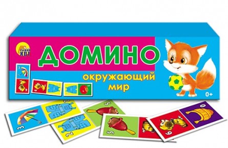 Домино детское Окружающий мир, пластиковые детали ИН-0973