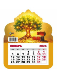 Магнит-календарь на 2026 год Денежное дерево РЦ Восток 205-733/9347