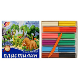Пластилин 12 цветов Луч Фантазия, восковой 25С 1523-08